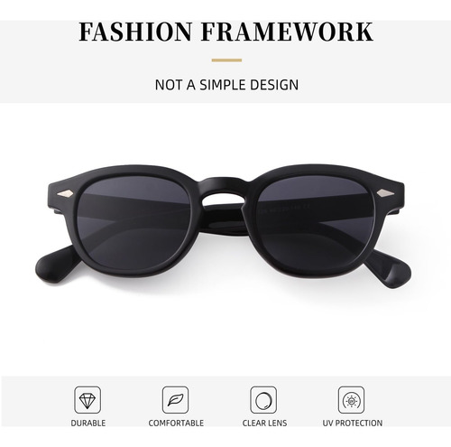 Ade Wu Gafas De Sol Redondas Retro Hombres Mujeres Vintage P