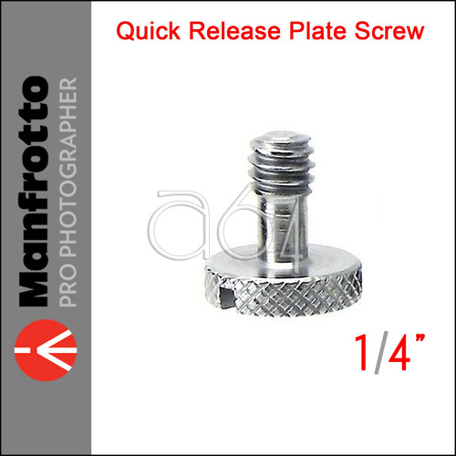 A64 Quick Release Screw Type Manfrotto 1/4 Plate Tornillo