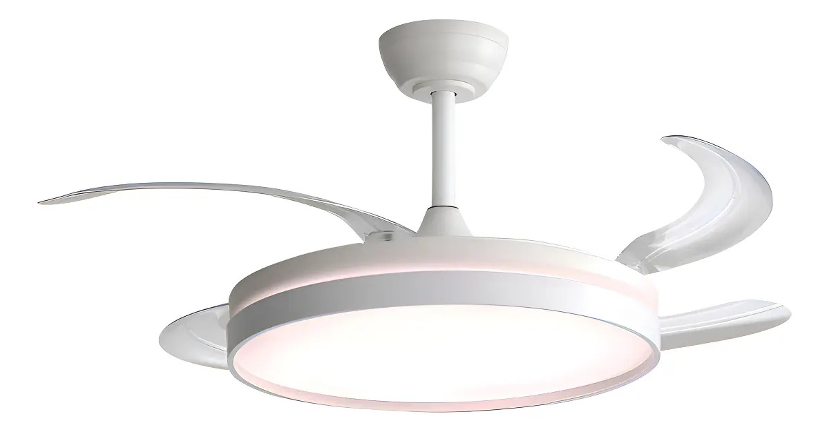 Ventilador De Techo Liliana Vthb603r 4 Aspas Retractiles 4 Blanco 1.067 M