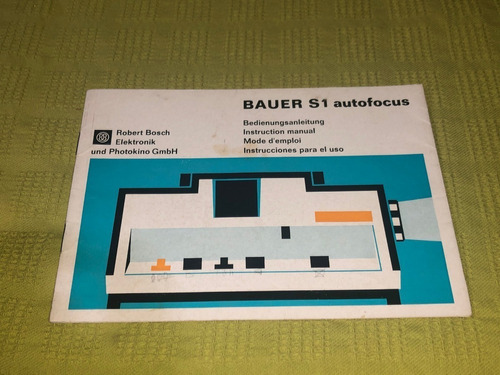 Manual Del Proyector De Diapositivas Bauer S1 Autofocus