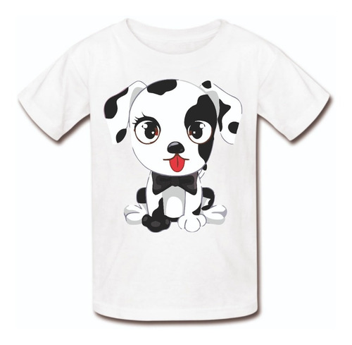 Camiseta Camisa Infantil Menino Menina Cachorro Dalmata Raça