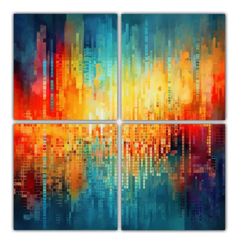 40x40cm Cuadros Abstractos De La Ciencia De La Computación