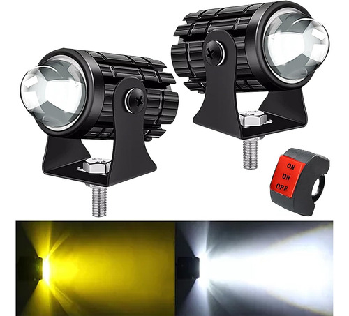 Luces Antiniebla Led Para Motocicleta, 2 Pcs 65w Faros