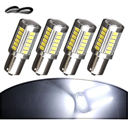 4 X Blanco 33 1156 Smd 5630 Led Backup Invertir A Su Vez Señ