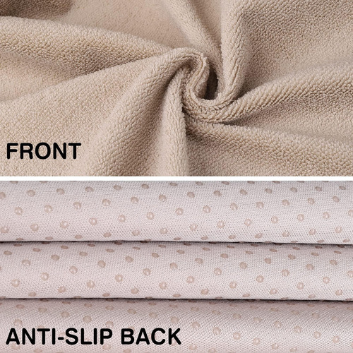 Accesorios De Líderes 2 Pcs Beige Toalla Impermeable Toalla