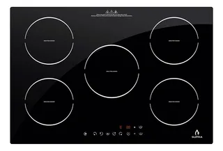 Parrilla Eléctrica De Inducción 220v Empotrable 5 Quemadores Color Negro