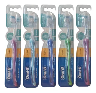 Paquete De 5 Cepillos Oral-b Indicator 35 Suave Clasico