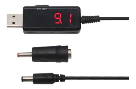 Cable de conversión de USB a CC 5V a 9V Cable elevador de voltaje 5.5x Cable de conversión de USB a CC 5V a 9V Cable elevador de voltaje 5.5x