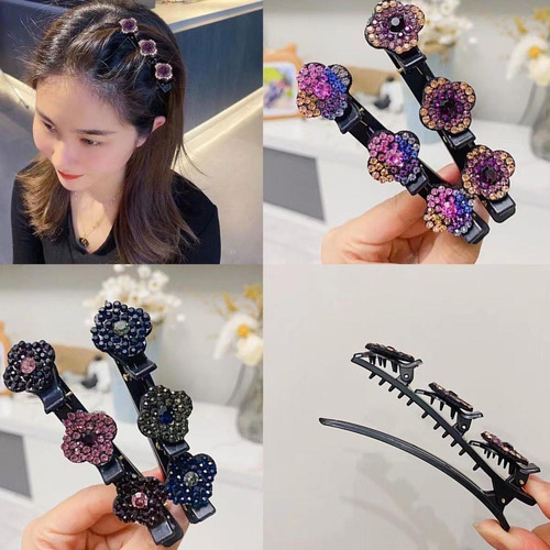 Pinzas Para El Pelo P Con Piedras De Cristal Brillantes Tren