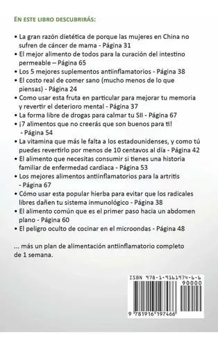 El Libro De Jason Michael, La Dieta Antiinflamatoria