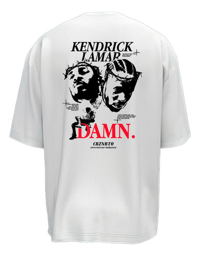 Remera Oversize Kendrick Lamar - Damn - Remeras De Rap