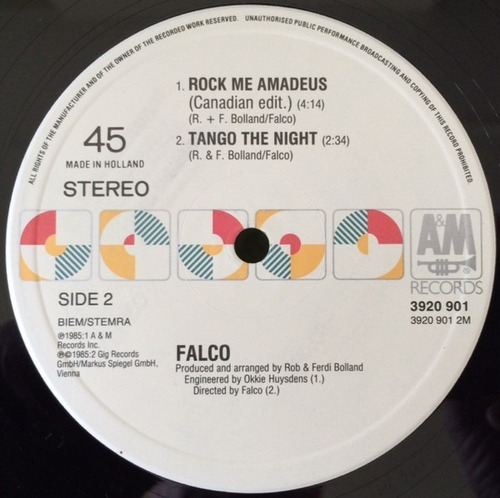 Vinilo Falco - Rock Me Amadeus (american Extended Version) (Usado)