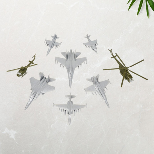8pcs Conjunto De Modelos De Aviones Pequeños 1/144 Estilo A