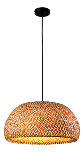 Lámpara De Mimbre De Bambú De 30 Cm, Estilo Japonés
