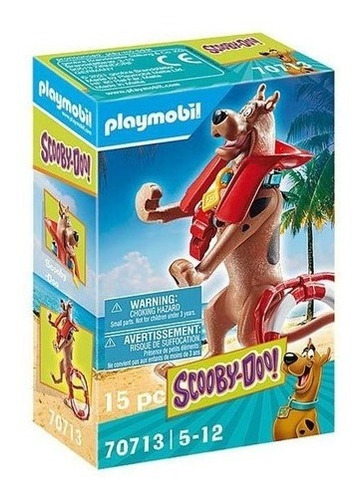 Playmobil - Scooby Doo Figura Salva Vidas - 15 Peças 70713