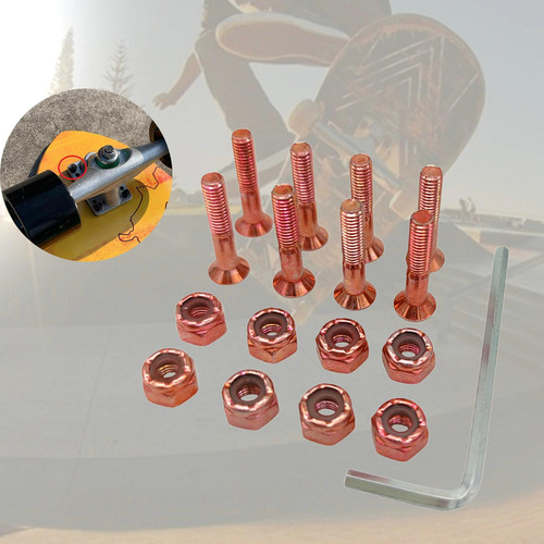6 Kit De Hardware Para Monopatín, Juego De Pernos 6 Piezas