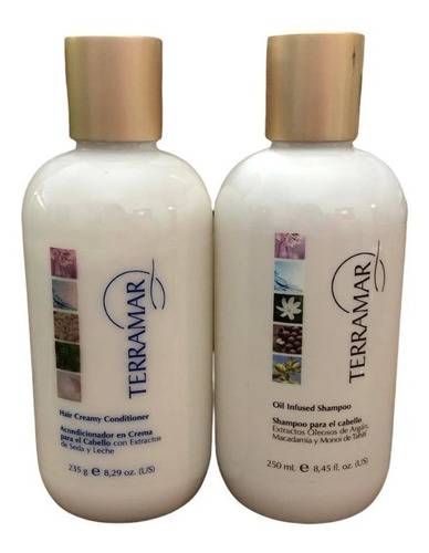 Shampoo Extracto Argan Y Acondicionador De Seda Set Terramar