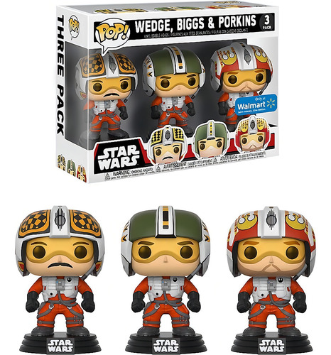Figura De Acción Biggs, Wedge & Porkins Pop De Funko