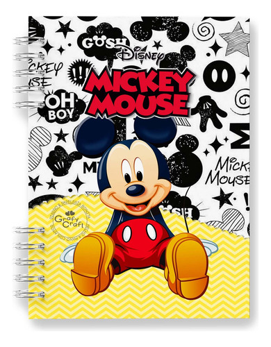 Planner Diario Mickey - Atemporal - Perpetua - Personalizada