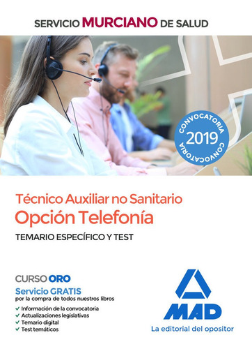 Tecnico Auxiliar Sanitario Opcion Telefonia Servicio Test...