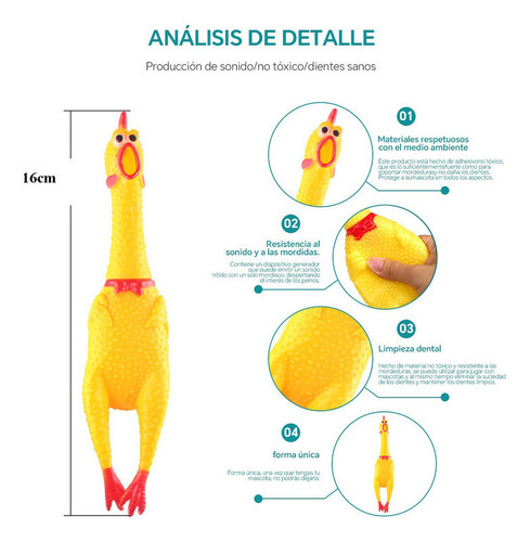 Juguete De Pollo Que Grita Alivia El Estrés, La Ansiedad 1pc