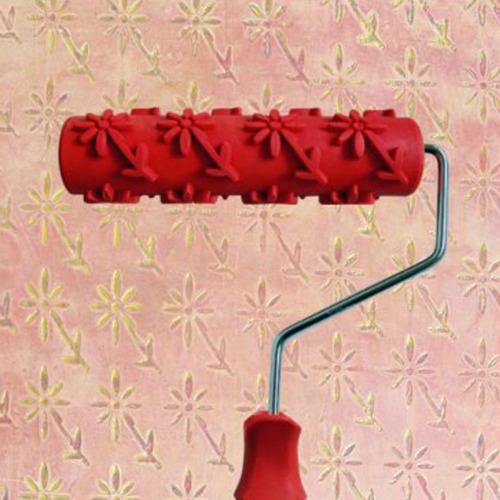 2x Rodillo De Pintura Estampada Para Pintar Pared