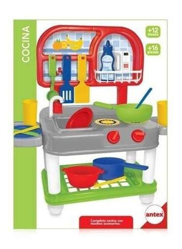 Cocina Juego Didactico Con 16 Piezas 2268 Original Antex 