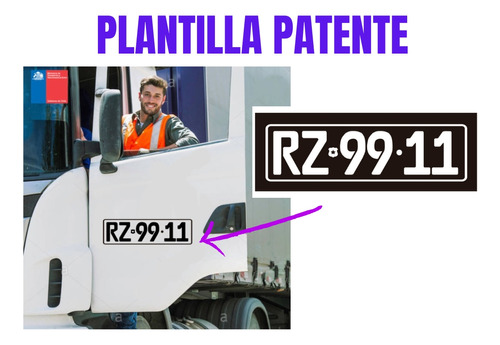 Patente Puerta Camion Plantillas 