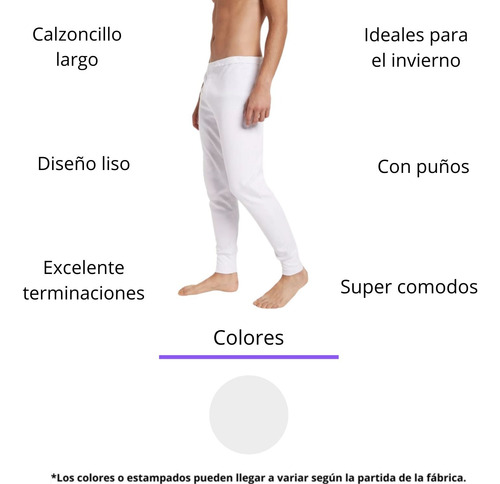 Calzoncillo Largo Térmico Hombre Alg Interlock Habanno 522