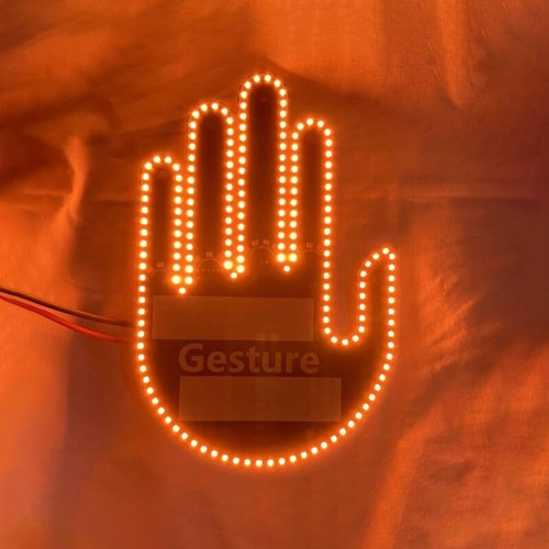 Divertido Dedo Medio Gesto De Luz Con Mando A Distancia, Led
