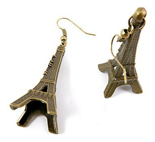 100 Pares Ganchos Aretes Moda Eiffel Torre Encantos