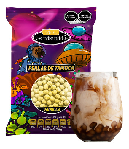 Perlas Tapioca Sabor Vainilla  Para Bebida Frappe 