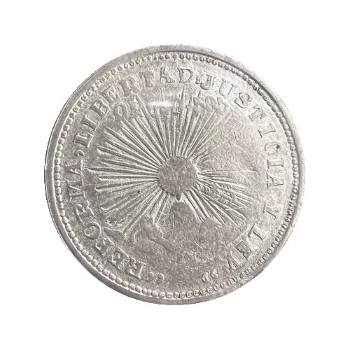 Moneda Plata Y Oro Dos Pesos Revolución Mexicana Gro 1914