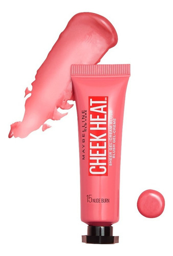 Rubor Cheek Heat Pink Nude Burn 15 Maybelline Ny