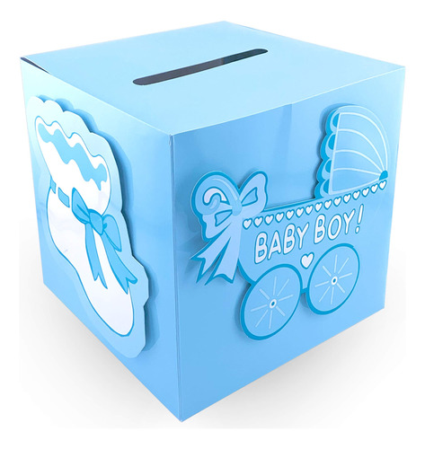 Tytroy Baby Shower Wishing Well - Caja Para Tarjetas (azul)