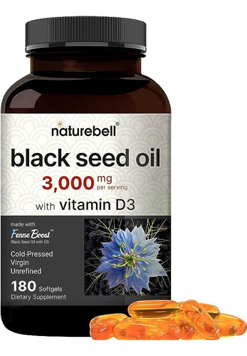 Ultra Complex Black Seed Oil +vit D3 3000mg X180caps Detox