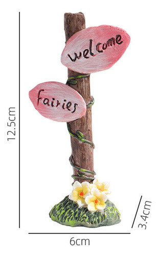 2 Fairy Garden Ornament Micro Paisaje Accesorios Para La