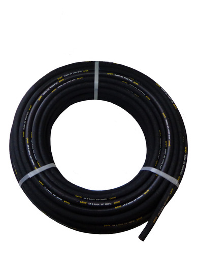 Mangueira 100% Borracha Premium Preta Pt300psi Ar 3/8 - 1m