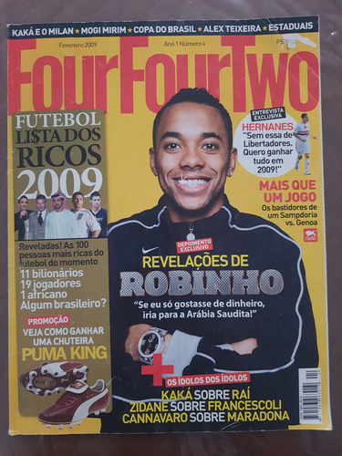 Revista Four Four Two No 4 Brasil Fev/2009