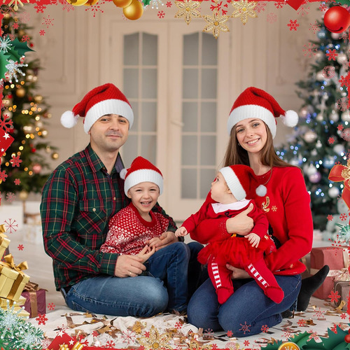 Gorro De Punto De Navidad A Granel, Gorro De Papá Noel, Gorr