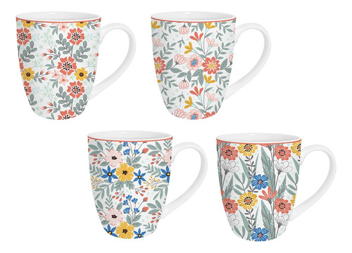 Mug Bombe 340ml Flores Pequeñas