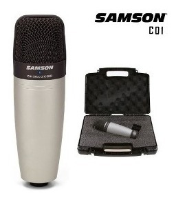 Microfono Samson Condenser De Estudio Valija Y Pipeta C01