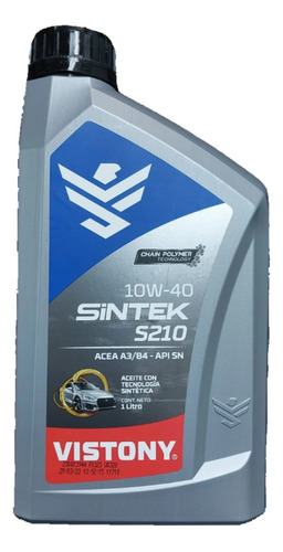 Aceite 10w40 Sintek Oil S210 1 Litro Vistony