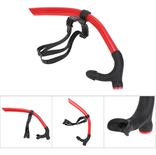 Esnórquel Frontal Rojo Para Entrenamiento De Natación