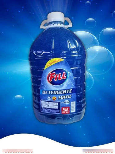 Detergente Fill Matic Liquido 5 Litros, Sin Sal 