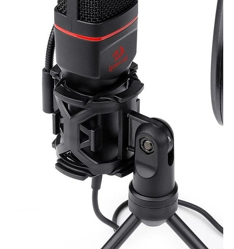 Imagem 9 de 9 de Microfone Gamer Streamer Redragon Seyfert Seminovo