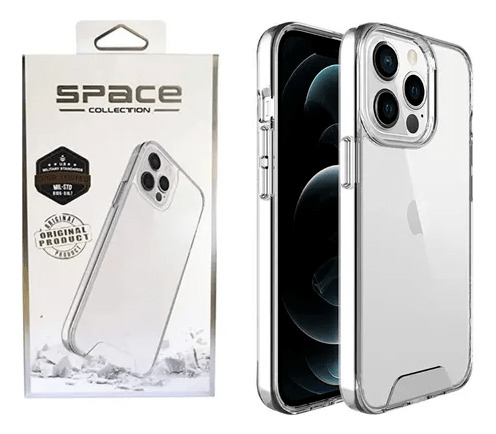 Capa De Silicone  Clear Case  Space Para iPhone 13 Pro Max