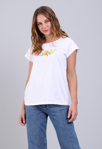 Polera Mujer Manga Corta Estampada Esprit 993ee1k003