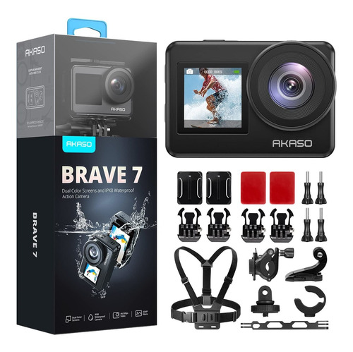 Equipo Esqui Camara Accion Akaso Brave 7 4k30fps