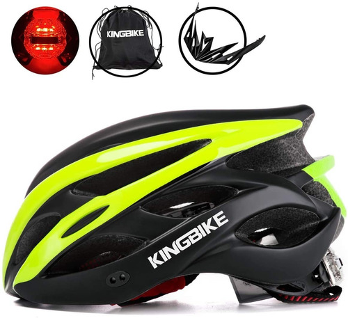 Casco Bicicleta Adulto Negro/verde Kingbike 